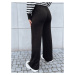 MOSSYMOOD women's wide trousers black Dstreet