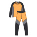 Detské termoprádlo vrchný a spodný diel COLOR KIDS Ski Underwear - Colorblock-3520-Orange Pop