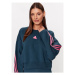 Adidas Mikina Future Icons 3-Stripes Sweatshirt IL3055 Tyrkysová Loose Fit