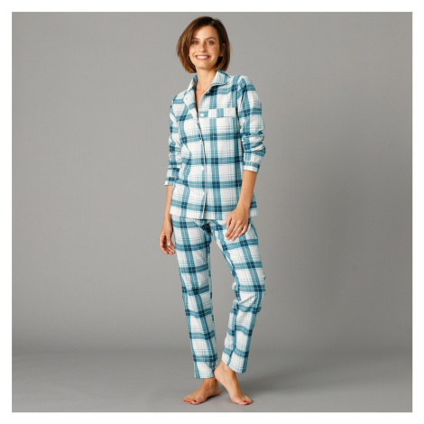 Flanelové pyžamo, kockované Blancheporte