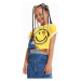 Desigual Tričko SMILEY WORLD 23SGTK23 Žltá Flare Fit