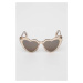 Slnečné okuliare Saint Laurent dámske, béžová farba