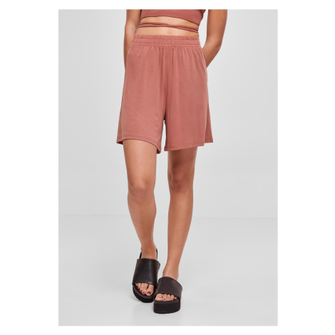 Women's modal terracotta shorts Urban Classics