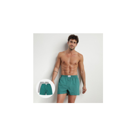 Pánske voľné boxerky 2 ks DIM ECOSMART LOOSE BOXER 2x - DIM - šedá