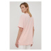 Bavlnené tričko New Balance UT21503PIE-PIE, ružová farba,