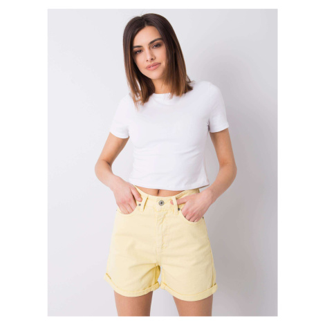 Shorts-334-SN-7706.08-light yellow Rue Paris