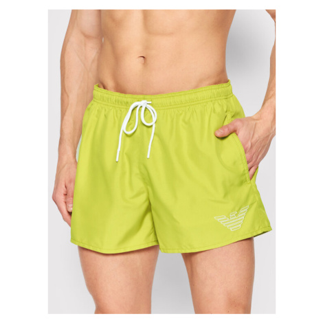 Emporio Armani Underwear Plavecké šortky 211752 2R438 14483 Zelená Regular Fit