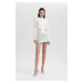 DEFACTO Cool A Cut Shiny Mini Skirt