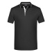 James&amp;Nicholson Pánska polokošeľa JN728 Black