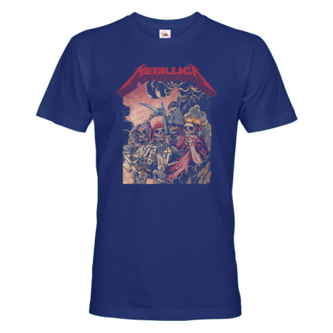 Pánské tričko s potiskem kapely Metallica  - parádní tričko s potiskem nejznámější hudební skupi