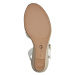 TAMARIS Remienkové sandále  béžová / biela