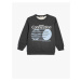 Koton Sweatshirt Slogan Printed Long Sleeve Crew Neck