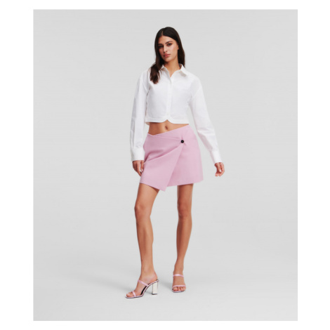 Sukňa Karl Lagerfeld Hun Kim'S Edit Wrap Skirt Fialová