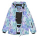 Dievčenská lyžiarska bunda COLOR KIDS Ski Jacket - AOP, violet tulle