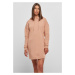 Women's Amber Colored Organic Oversized Terry Hooded Dress