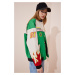 Happiness İstanbul Women's Green Racing Patched College Bomber Coat