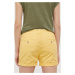 Bavlnené šortky Pepe Jeans Balboa žltá farba, jednofarebné, stredne vysoký pás