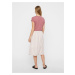 Bielo-rúžová pruhovaná sukňa VERO MODA Hailey
