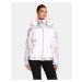 Women's ski jacket with integrated heating KILPI LENA-W White
