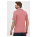 Bavlnené polo tričko BOSS ružová farba, jednofarebné, 50469360