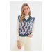 Trendyol Indigo Jacquard Knitwear Sweater