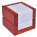 JK Box Svetlá drevená krabička na prsteň DN-2 / A1