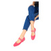 Soho Women's Fuchsia Suede Flat Shoes 18895