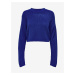 Dark blue women cropped sweater ONLY Malavi - Women