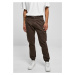 Jogging Pants Washed Cargo Twill Brown