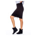 Pencil skirt with decorative lacing black