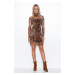 Dámske šaty Makadamia Makadamia_Dress_M765_Mesh_36