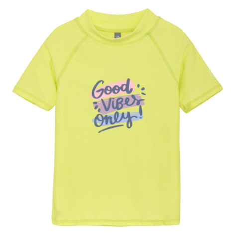 COLOR KIDS-T-shirt W. Print, limelight Žltá