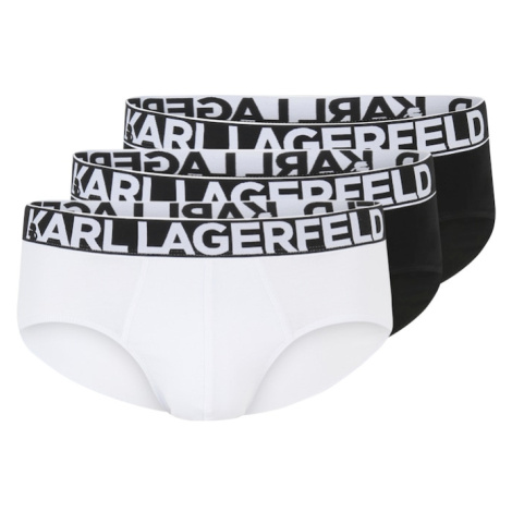 Karl Lagerfeld Boxerky  čierna / biela