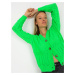 Fluo green openwork summer sweater with buttons RUE PARIS