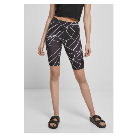 AOP Cycle Shorts Women's Geometric Black