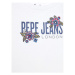 Pepe Jeans Tričko Halija PG502837 Biela Regular Fit