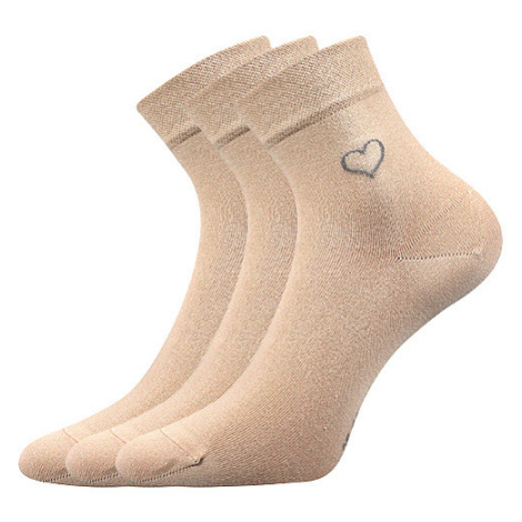 LONKA ponožky Filiona beige 3 páry 116337