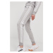 Nohavice adidas GM8735 dámske, šedá farba, s nášivkou