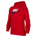 Nike NSW PO HOODIE CLUB FLC HBR Chlapčenská mikina, červená, veľkosť