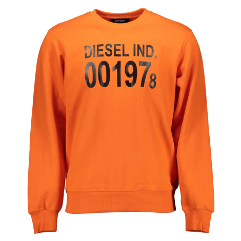 DIESEL SWEATSHIRT WITHOUT ZIP MAN ORANGE