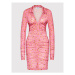 Chiara Ferragni Košeľové šaty 73CBO917 Ružová Slim Fit