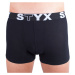 3PACK pánske boxerky Styx športová guma nadrozmer čierne (3R960)