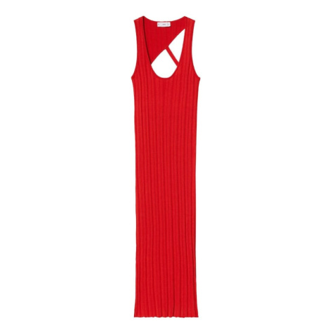 MANGO Pletené šaty 'Orleans'  červená