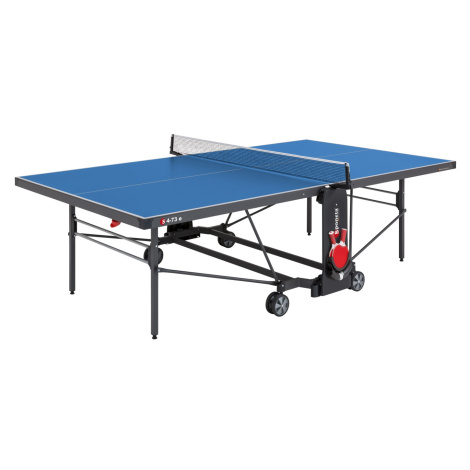 Modré vybavenie pre stolný tenis (ping pong)