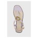 Kožené sandále Guess MIRY dámske, fialová farba, FL6MRY LEA21