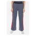 Tepláky La Martina Woman Fleece Trousers Jacquard Navy/Off White