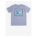 Svetlofialové chlapčenské tričko Quiksilver Square Bubble