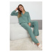 Trendyol Green Viscose Woven Pajama Set