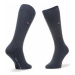 Tommy Hilfiger Súprava 2 párov vysokých pánskych ponožiek 100001495 Tmavomodrá