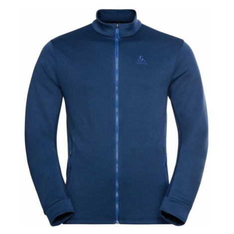 Odlo MID LAYER FULL ZIP BERRA Pánska mikina, tmavo modrá, veľkosť